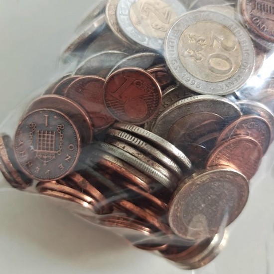 Unselected real coins, 1KG/lot