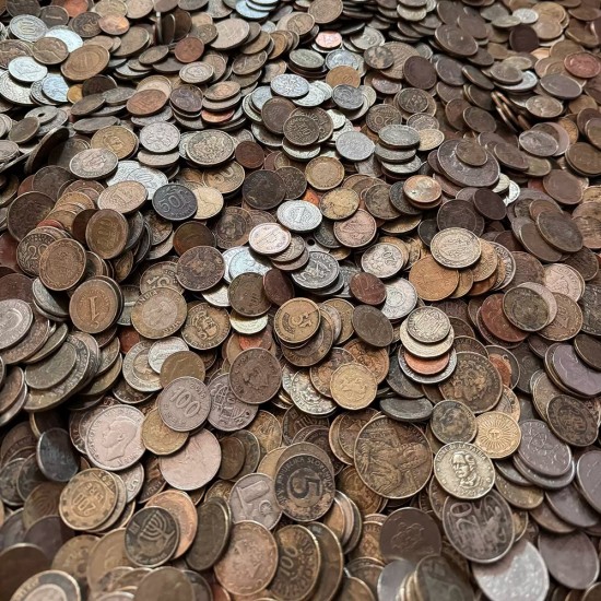 Unselected real coins, 1KG/lot