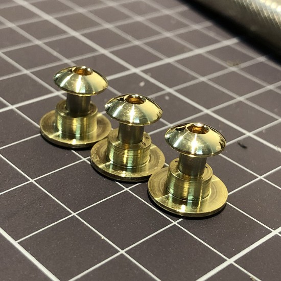 Handmade real bullet shell chicago screw 3pc/lot
