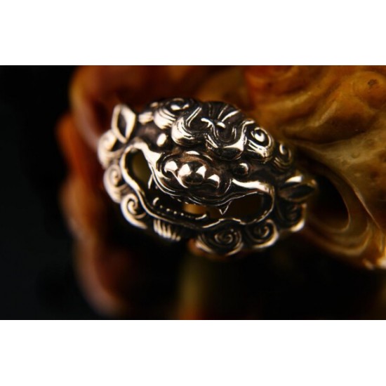Concho button -Lion head button- wallet Accessory - Key Hook- Leathercraft Supplies- Leather craft Ornament