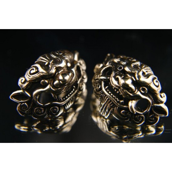 Concho button -Lion head button- wallet Accessory - Key Hook- Leathercraft Supplies- Leather craft Ornament