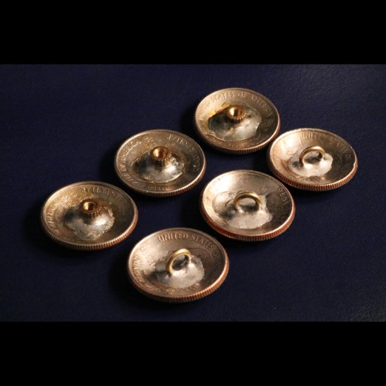 Handmade real coin concho buttons 10pc/lot