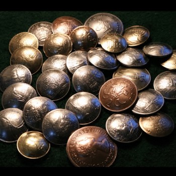 Handmade real coin concho buttons 10pc/lot