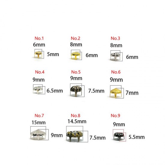 Round decorative surface claw nail, 100pc/lot