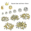 Round zircon‌ claw nail, 100pc/lot