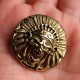 Concho button -Copper Skull Sheik button- wallet Accessory - Key Hook- Leathercraft Supplies- Leather craft Ornament