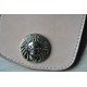 Concho button -Copper Skull Sheik button- wallet Accessory - Key Hook- Leathercraft Supplies- Leather craft Ornament