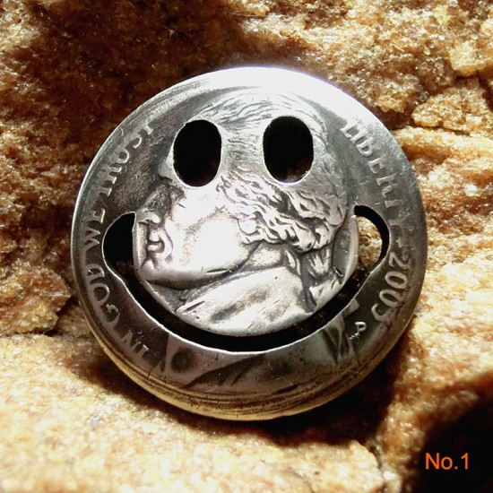 Free shipping Emotion smile face concho