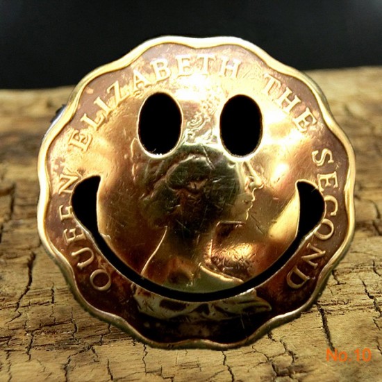Free shipping Emotion smile face concho