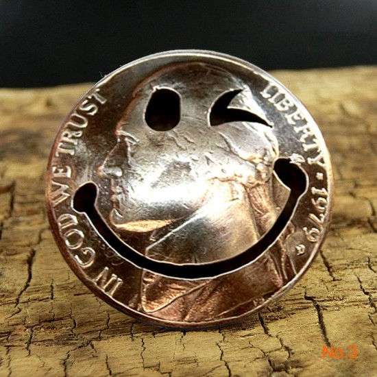 Free shipping Emotion smile face concho