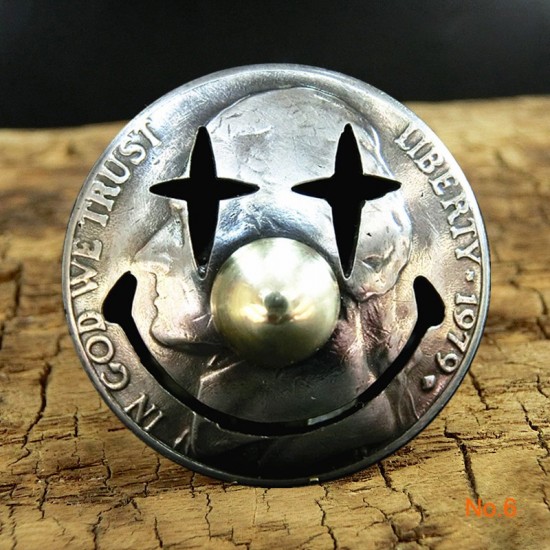 Free shipping Emotion smile face concho