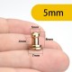 Solid brass stud, with screw, 4 colours, 30pc/lot