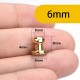 Solid brass stud, with screw, 4 colours, 30pc/lot