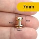 Solid brass stud, with screw, 4 colours, 30pc/lot