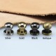 Solid brass stud, with screw, 4 colours, 30pc/lot