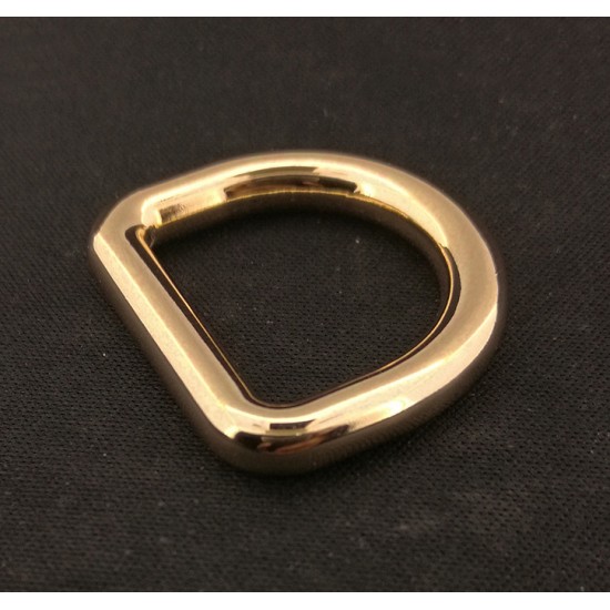 1pc/lot Gold and silver kirsite D ring, inner diameter 15mm, 20mm, 25mm