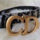 High quality solid brass 25mm, 30mm Christian Dior waist belt buckle