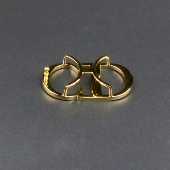 High quality solid brass 35mm Christian Dior waist belt buckle No.1