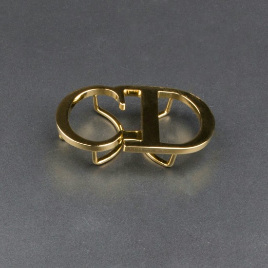 High quality solid brass 35mm Christian Dior waist belt buckle No.1