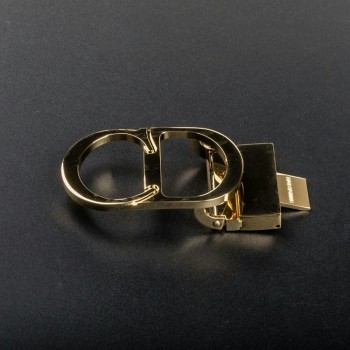 High quality solid brass 35mm Christian Dior waist belt buckle No.3