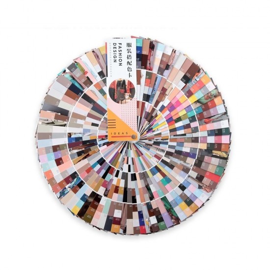 Fashion design color matching card