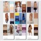 Fashion design color matching card