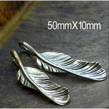 leather ornament pendant, leather traveler notebook dairy planner decoration feather