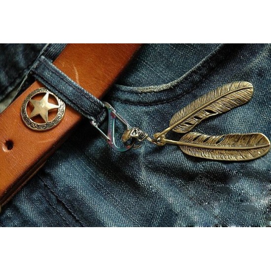 leather ornament pendant, leather traveler notebook decoration feather leather ornament pendant, leather traveler notebook decoration feather
