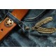 leather ornament pendant, leather traveler notebook decoration feather leather ornament pendant, leather traveler notebook decoration feather