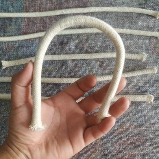 Cotton handle core cord, 5 meters, Stiffener, multi sizes
