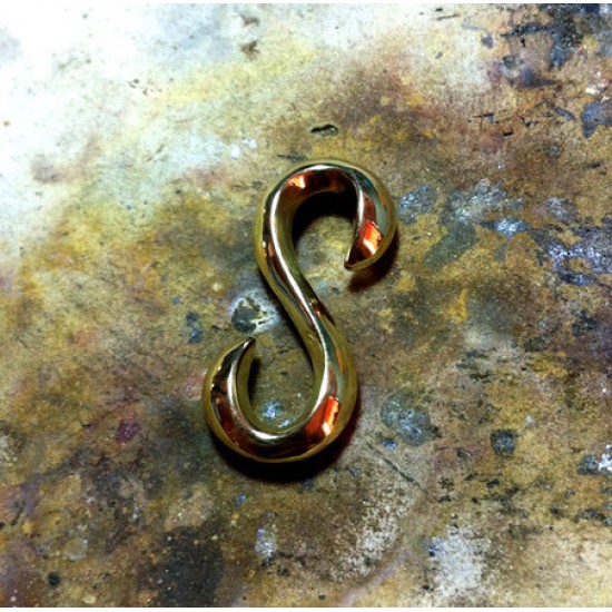 Concho button - Copper S Hook - Bracelet Accessory - Key Hook- Leathercraft Supplies- Leather craft Ornament Decoration