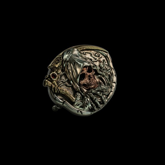 World debut - original Death god waist belt buckle