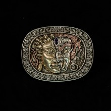 World debut - original Demon and buddha waist belt buckle