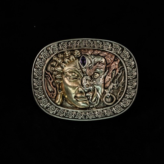 World debut - original Demon and buddha waist belt buckle World debut - original Demon and buddha waist belt buckle