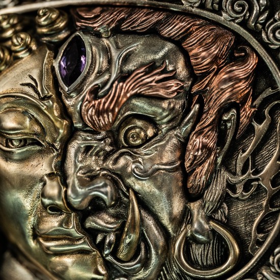 World debut - original Demon and buddha waist belt buckle World debut - original Demon and buddha waist belt buckle