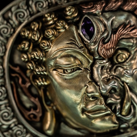 World debut - original Demon and buddha waist belt buckle World debut - original Demon and buddha waist belt buckle