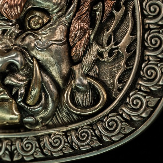 World debut - original Demon and buddha waist belt buckle World debut - original Demon and buddha waist belt buckle