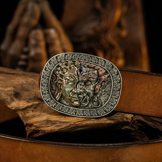 World debut - original Demon and buddha waist belt buckle World debut - original Demon and buddha waist belt buckle