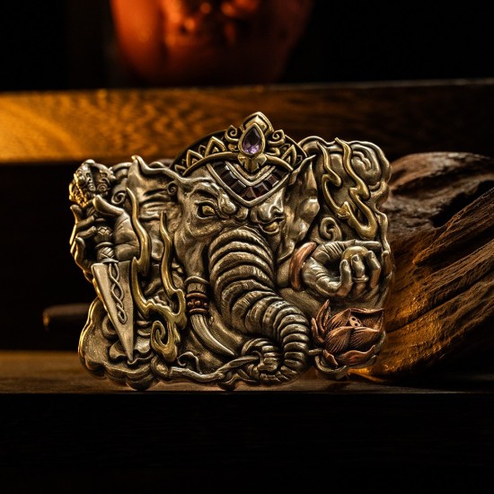 World debut - original Ganesha waist belt buckle