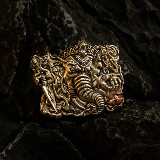 World debut - original Ganesha waist belt buckle