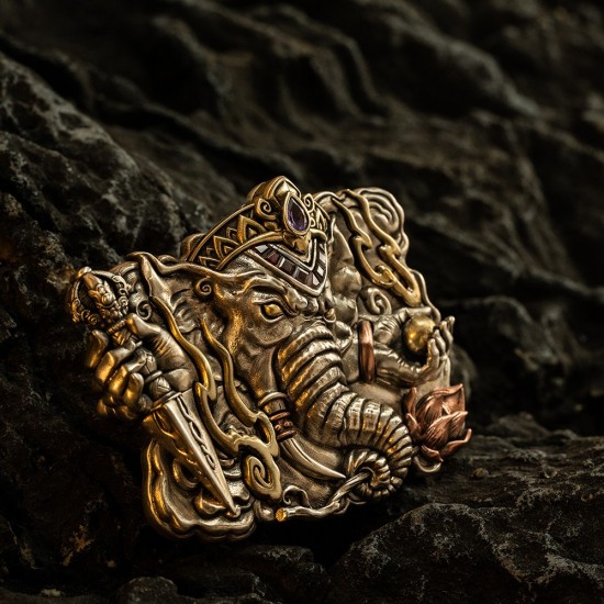 World debut - original Ganesha waist belt buckle