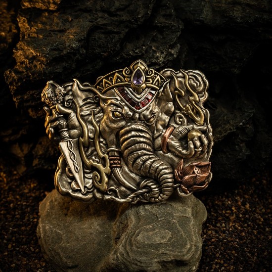 World debut - original Ganesha waist belt buckle