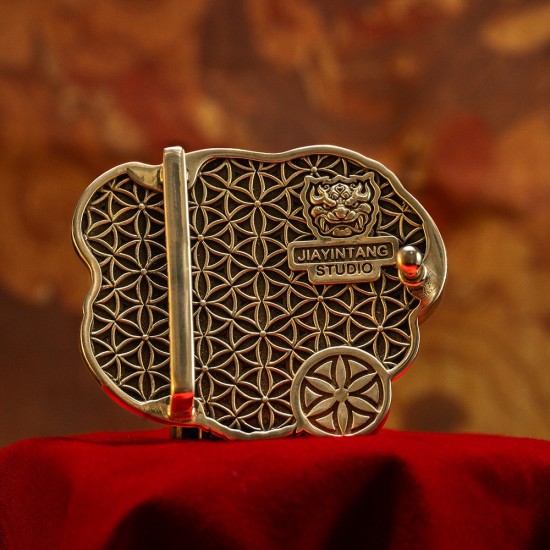 World debut - original Lion dance waist belt buckle
