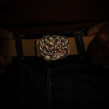 World debut - original Lion dance waist belt buckle World debut - original Lion dance waist belt buckle