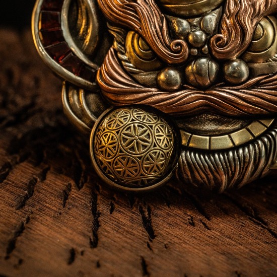 World debut - original Lion dance waist belt buckle