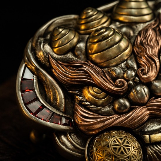 World debut - original Lion dance waist belt buckle