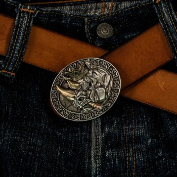 World debut - original Rhino king waist belt buckle