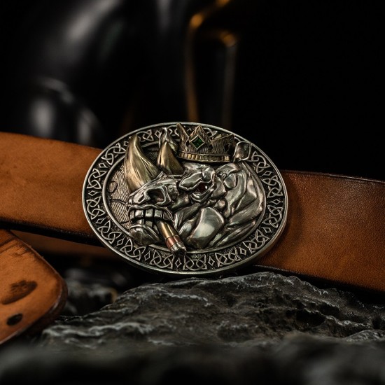 World debut - original Rhino king waist belt buckle