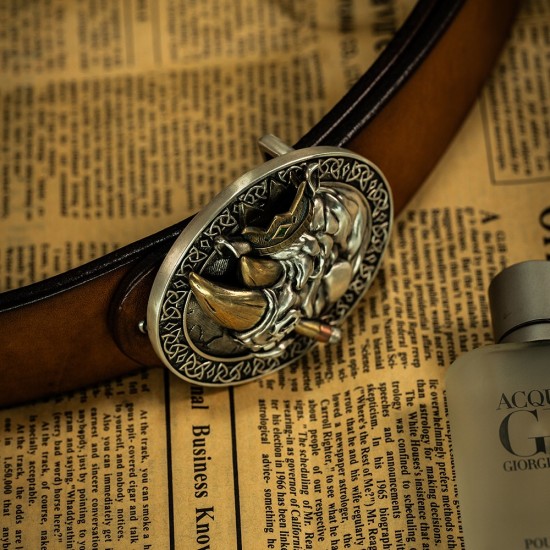 World debut - original Rhino king waist belt buckle