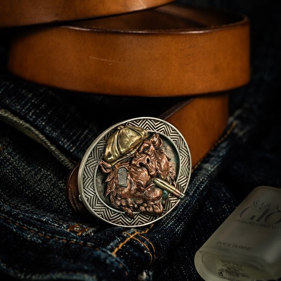 World debut - original Shelby bear waist belt buckle